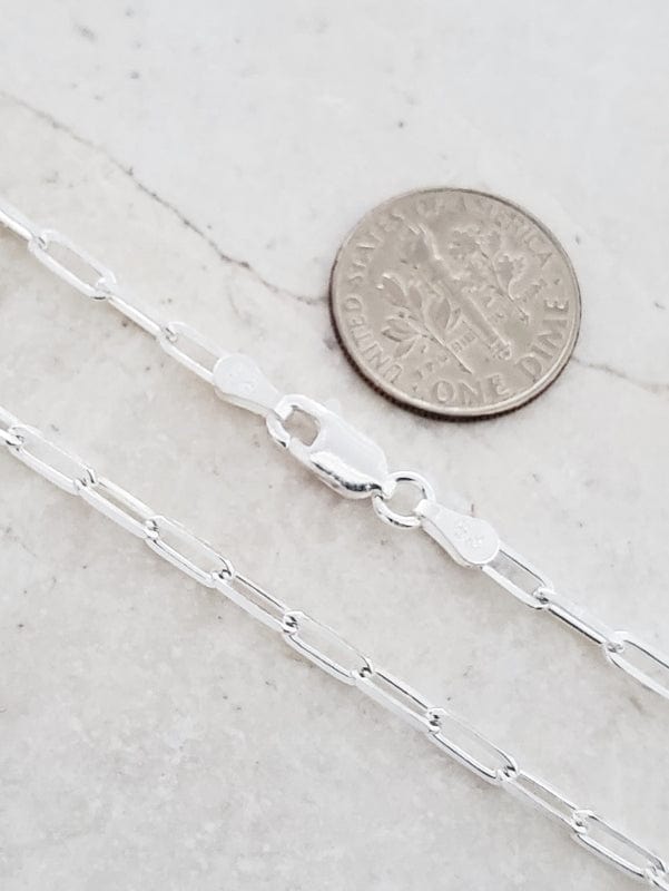 Sosie Designs Sosie Designs Sterling Silver 18" Paper Clip Chain Necklace - Little Miss Muffin Children & Home