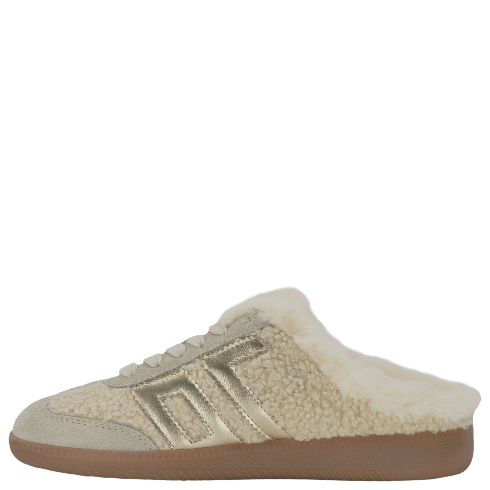 Easter FL Backless Sneakers in Butter Gold