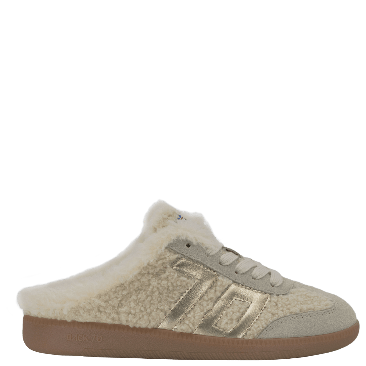 Easter FL Backless Sneakers in Butter Gold