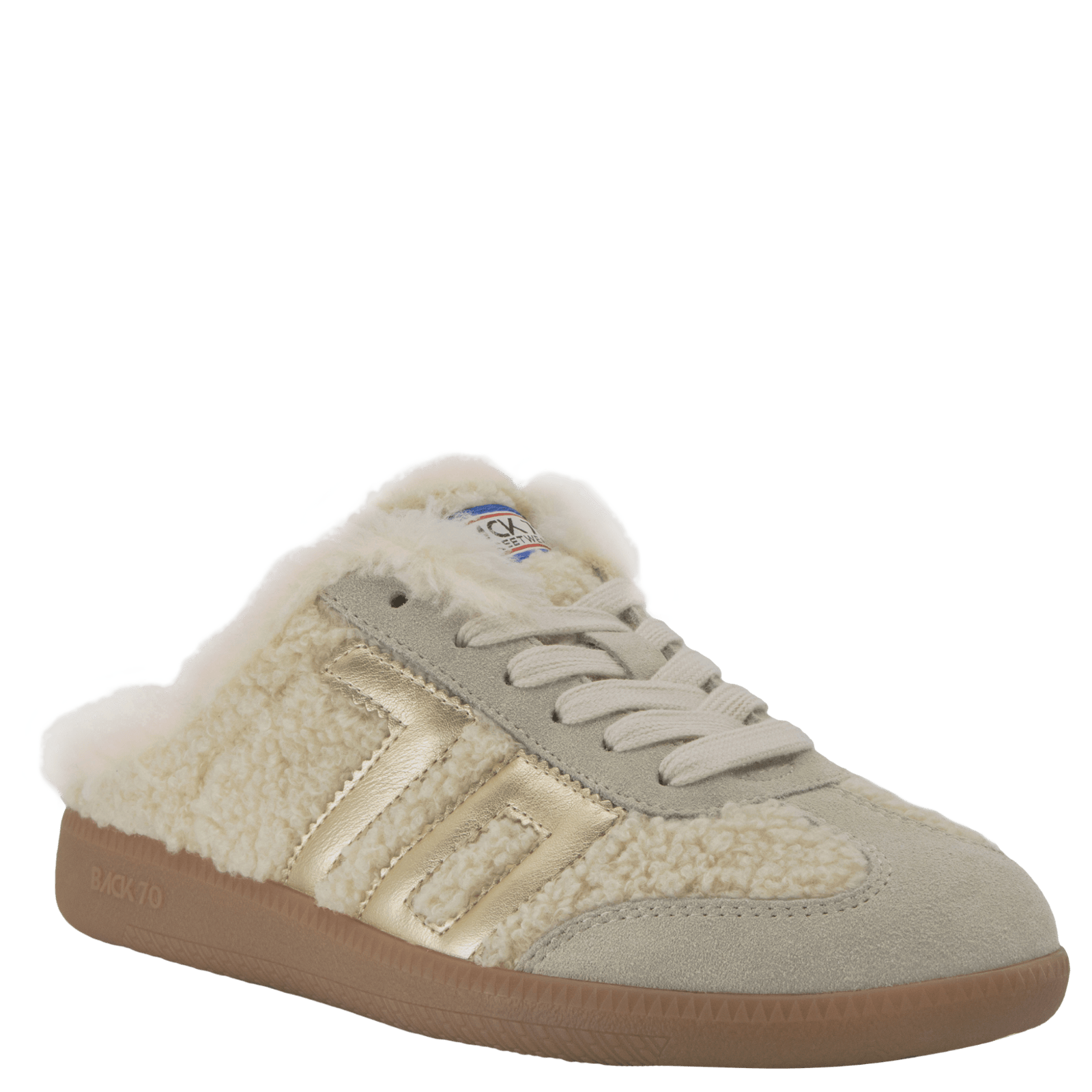 Easter FL Backless Sneakers in Butter Gold