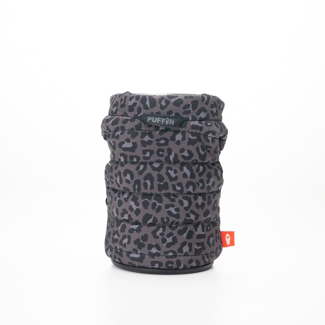 Puffin Drinkwear The Puffy Vest Insulated 12oz Drink Sleeve, Black Leopard - Little Miss Muffin Children & Home