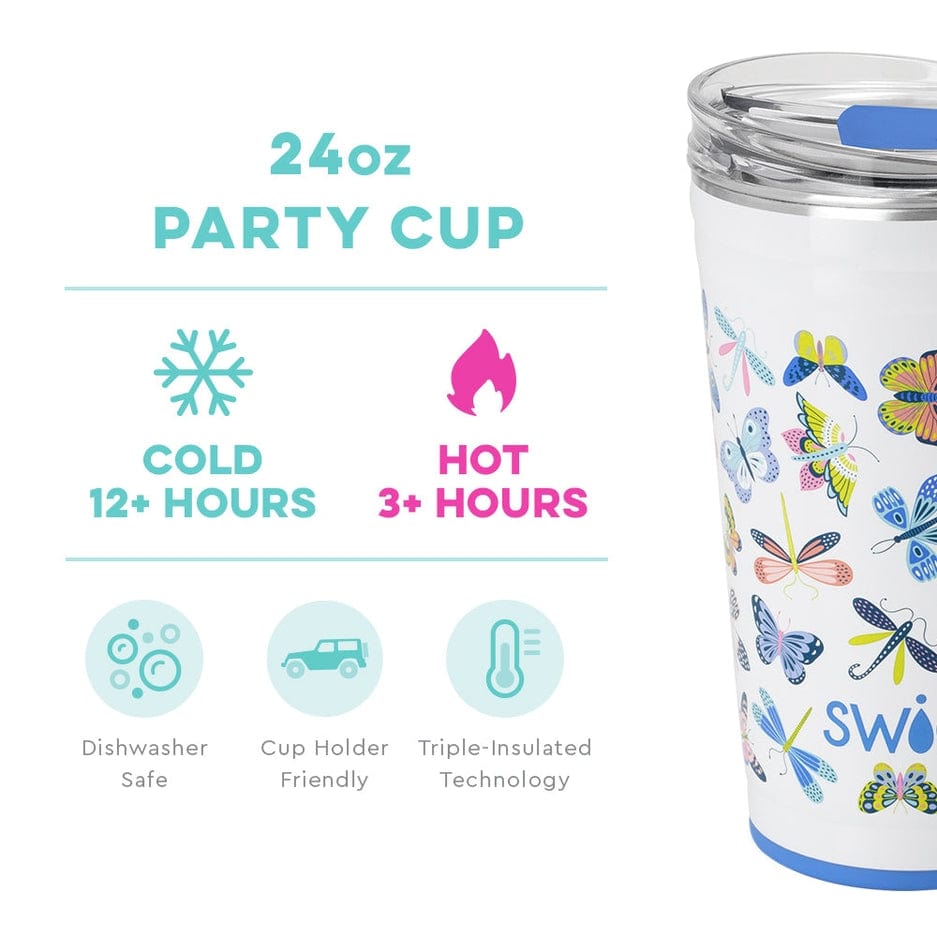 Swig Life Swig Life Butterfly Bliss Party Cup (24oz) - Little Miss Muffin Children & Home