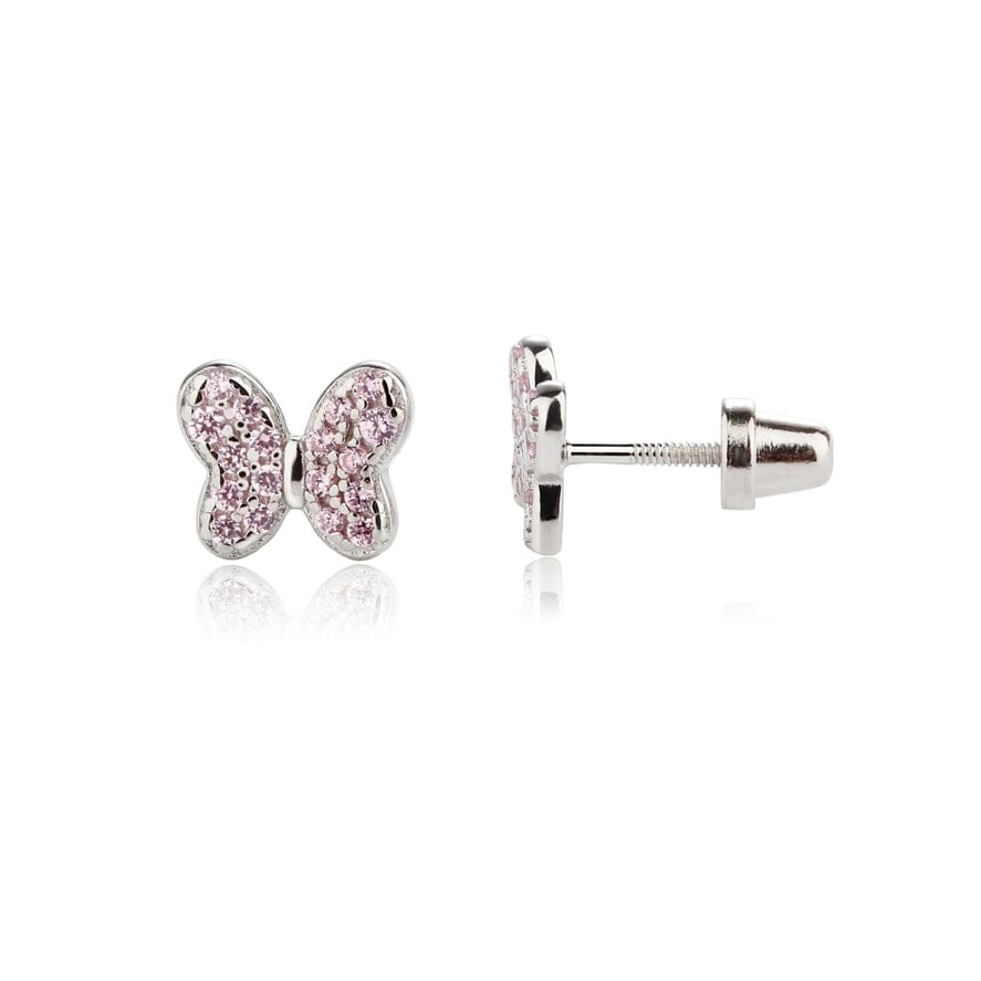 Cherished Moments Cherished Moments Sterling Silver Girls Butterfly Screw Back Earrings - Little Miss Muffin Children & Home