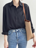 KooPros Long Sleeve Blouse in Black