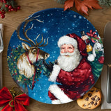 Certified International Santa's Secret Christmas 9" Dessert Plate