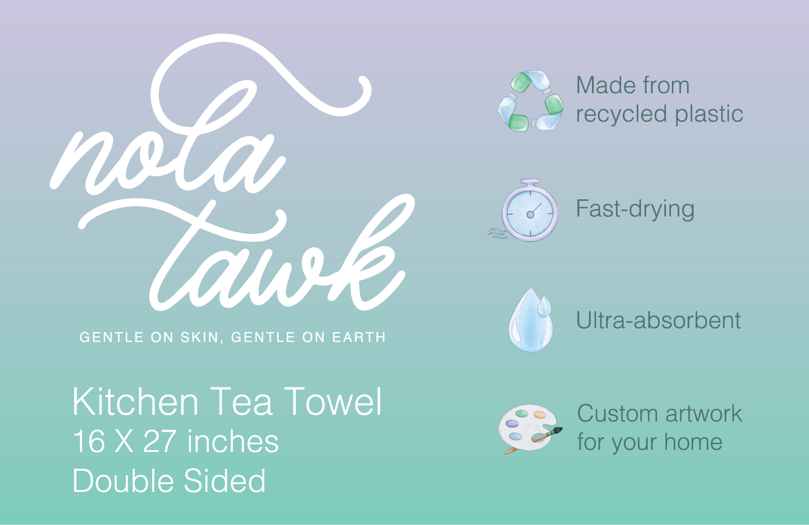 Nola Tawk Mr. & Mrs. Kitchen Towel - Little Miss Muffin Children & Home