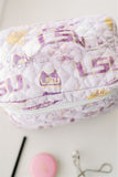 Gracefully Made Art LSU Make Up Toiletry Bag