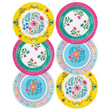 Talking Tables Talking Tables Boho Floral Paper Plates 9” Pack of 12 - Little Miss Muffin Children & Home