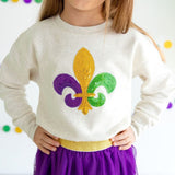 Sweet Wink Mardi Gras Fleur De Lis Sweatshirt