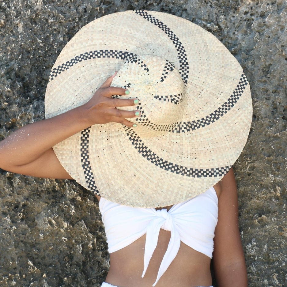 The Artisan and Company The Artisan and Company Wide Brim Straw Beach Sun Hat - Little Miss Muffin Children & Home