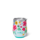 Swig Life Swig Life Island Bloom Stemless Wine Cup (12oz) - Little Miss Muffin Children & Home