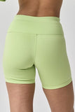 Papermoon Zoey Loose Fit Seam Top and Bike Shorts Set in Lime