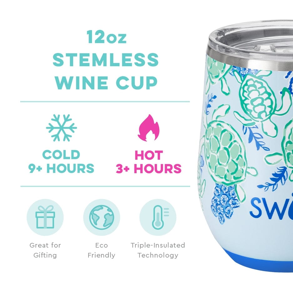 Swig Life Swig Life Shell Yeah Stemless Wine Cup (12oz) - Little Miss Muffin Children & Home