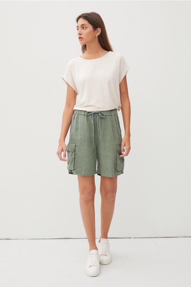 Be Cool Be Cool Tencel Drawstring Cargo Bermuda Shorts - Little Miss Muffin Children & Home