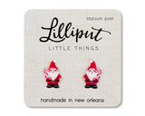 Lilliput Little Things Santa Gnome Christmas Earrings