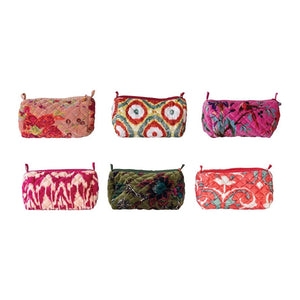 Creative Co-op Creative Co-op Zip Pouch with Protected Interior Pockets, Available in 6 Styles - Little Miss Muffin Children & Home