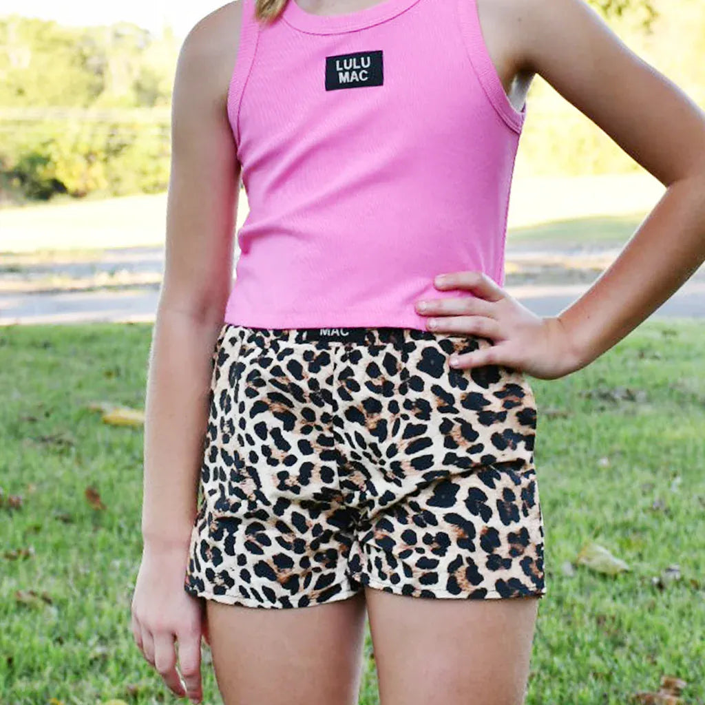 Girls' Lulu Mac Leopard Print Shorts by Girlie Girl Originals