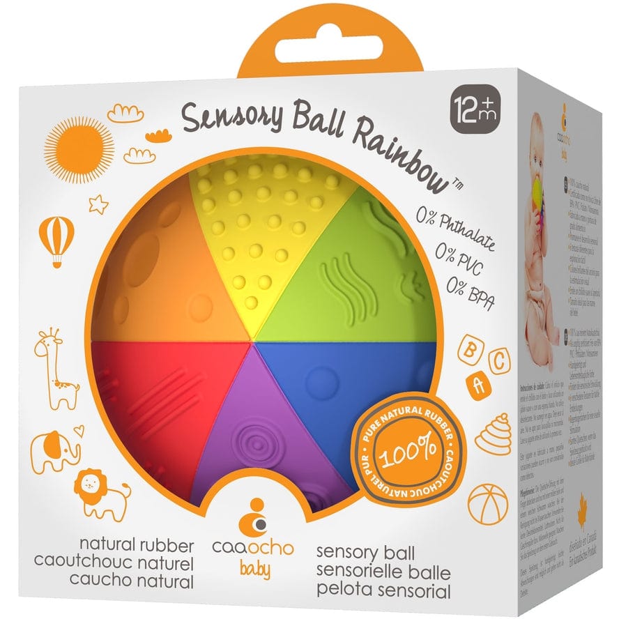 CaaOcho CaaOcho Natural Rubber Rainbow Sensory Ball - Little Miss Muffin Children & Home