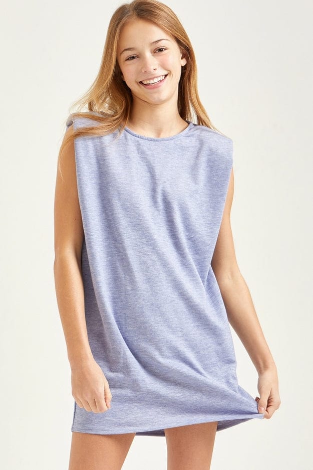 Good Girl Good Girl Shoulder Pad Tunic Shift Dress - Little Miss Muffin Children & Home