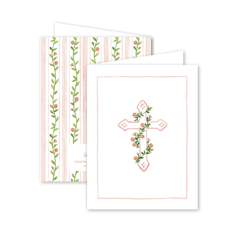 Dogwood Hill Cross Peach, Single Card - Little Miss Muffin Children & Home