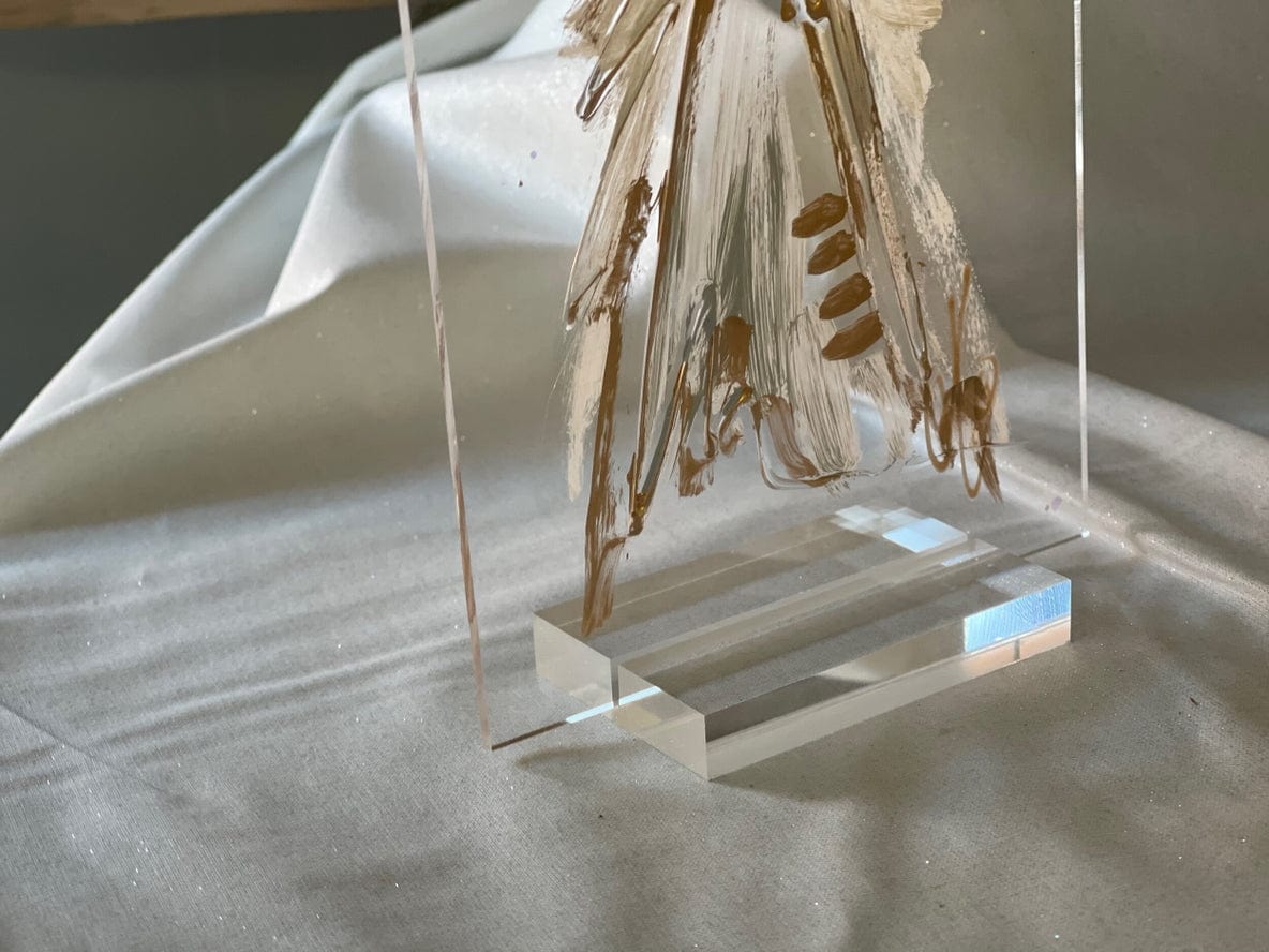 The Painted Petal 5x7 Acrylic Angel with Stand - Little Miss Muffin Children & Home