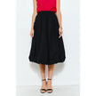 INA Balloon Hem Cotton Midi Skirt in Black - Little Miss Muffin Children & Home