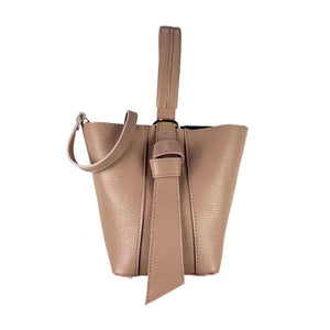 Chenson & Gorett Chenson & Gorett Genuine Leather Top Handle Tote Handbag with Interior Bag in Nude - Little Miss Muffin Children & Home