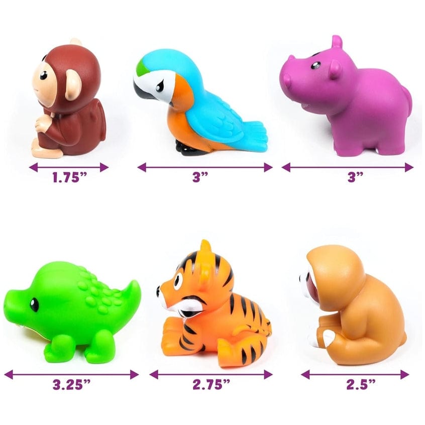 Tub Works Rainforest™ Mold Free Bath Toys, 6 Pack - Little Miss Muffin Children & Home