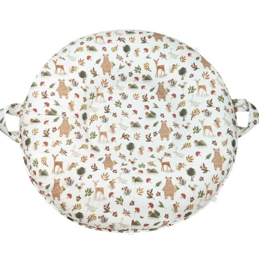 Goosewaddle + Pello Goosewaddle + Pello 34" Diameter Round Floor Pillow Cushion, Cedar Sage - Little Miss Muffin Children & Home