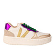 Maker's Shoes Maker's Shoes Mardi Gras Ivy Sneakers with Purple Trim - Little Miss Muffin Children & Home