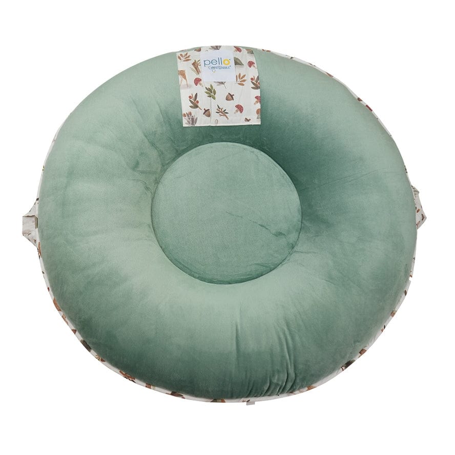 Goosewaddle + Pello Goosewaddle + Pello 34" Diameter Round Floor Pillow Cushion, Cedar Sage - Little Miss Muffin Children & Home