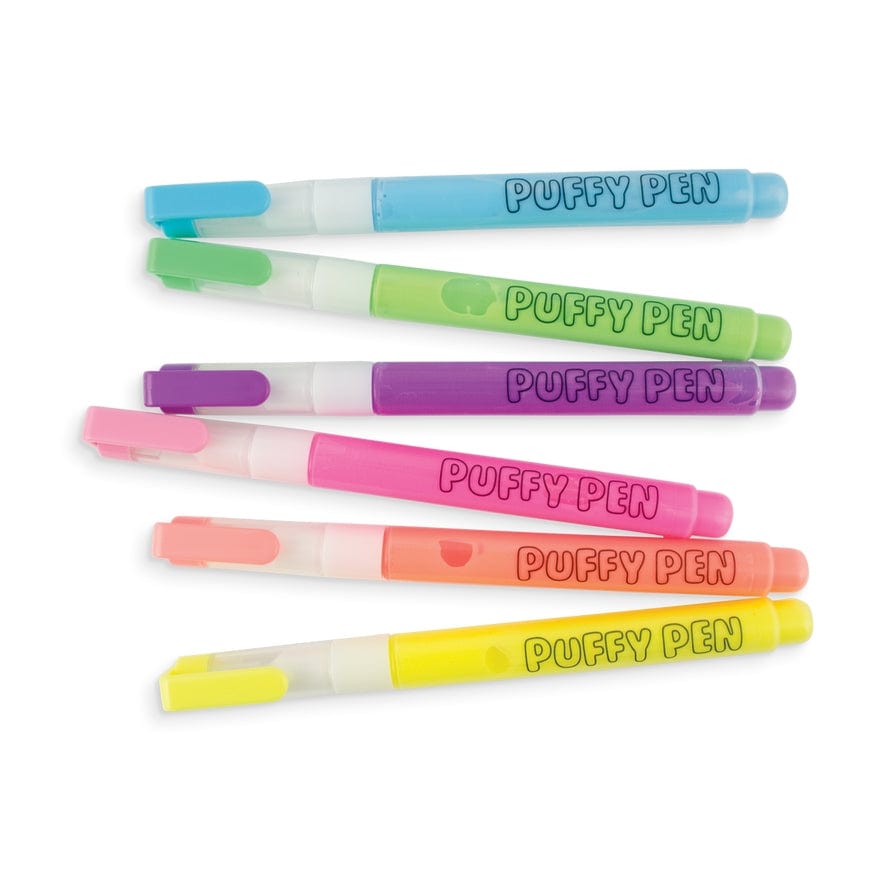 Ooly Ooly Magic Neon Puffy Pens, Set of 6 - Little Miss Muffin Children & Home
