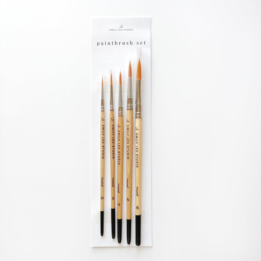 Emily Lex Studio Emily Lex Studio Watercolor Paintbrush Set - Little Miss Muffin Children & Home