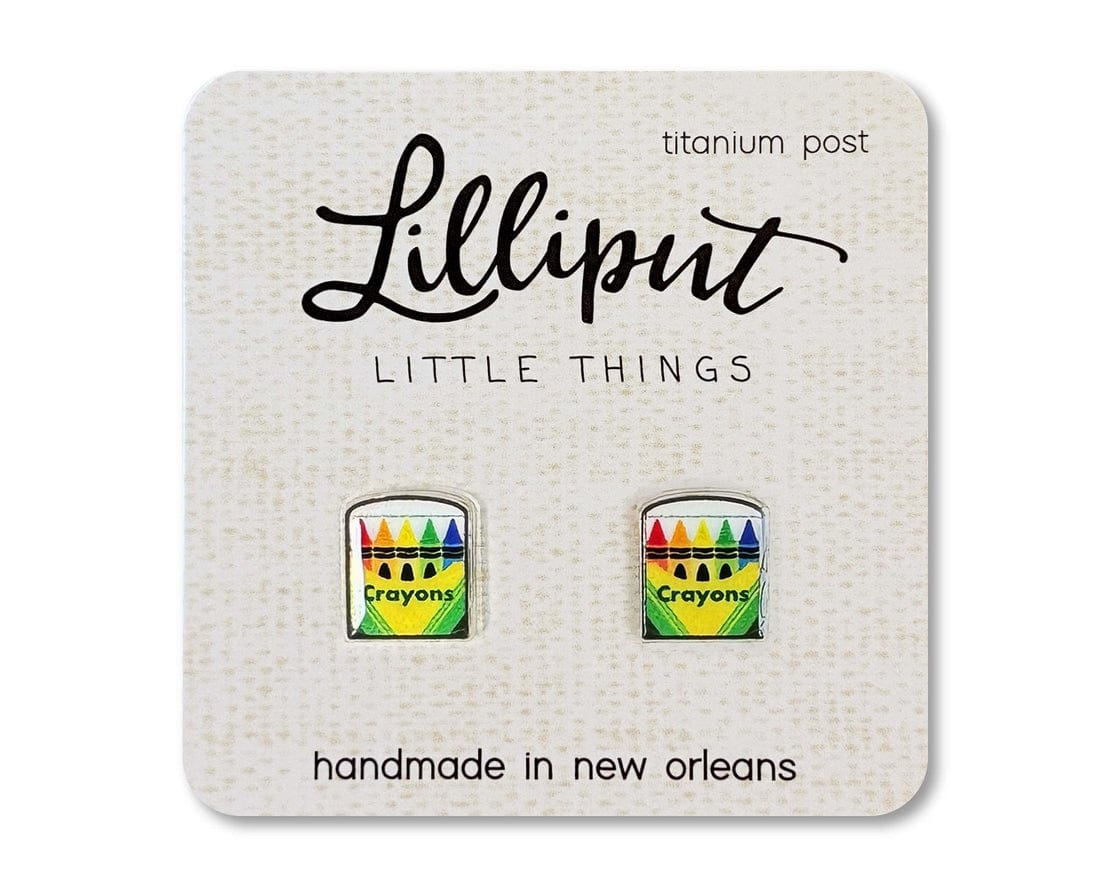 Lilliput Little Things Crayon Earrings - Little Miss Muffin Children & Home