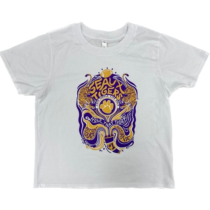 Whereable Art Whereable Art LSU Psychedelic Cube Tee - Little Miss Muffin Children & Home