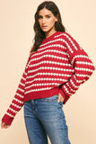 Pinch Striped Knit Pullover Sweater