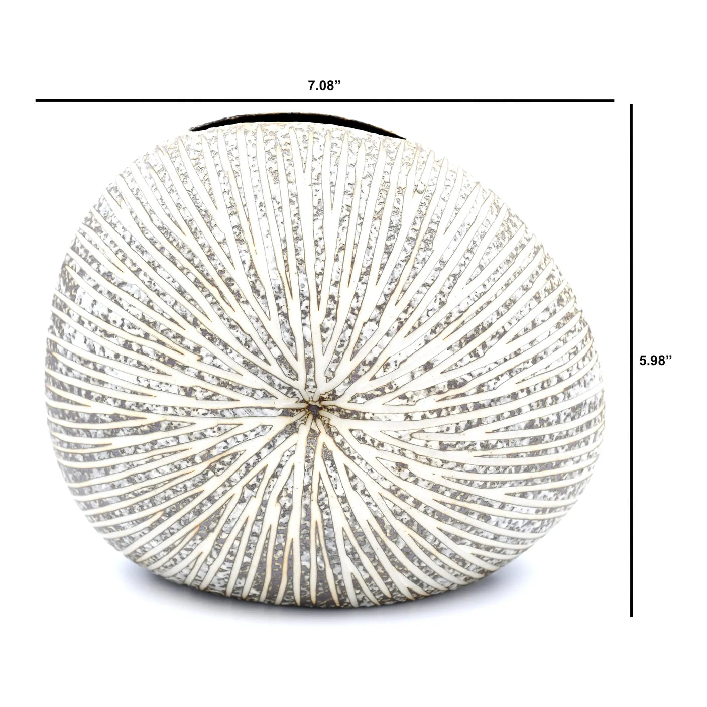 Diva Round Mini L-Handcrafted Porcelain Vase