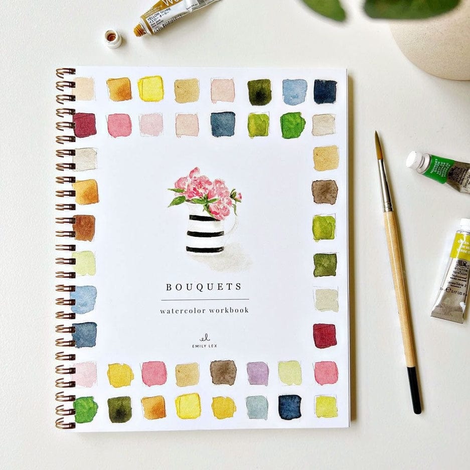 Emily Lex Studio Emily Lex Studio Bouquets Watercolor Workbook - Little Miss Muffin Children & Home