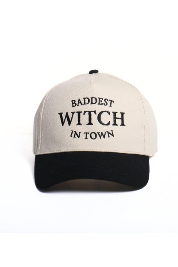 David and Young Baddest Witch in Town Embroidered Two Tone Cap - Little Miss Muffin Children & Home
