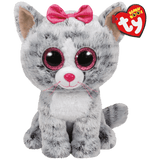 Ty Inc Kiki Grey Striped Cat