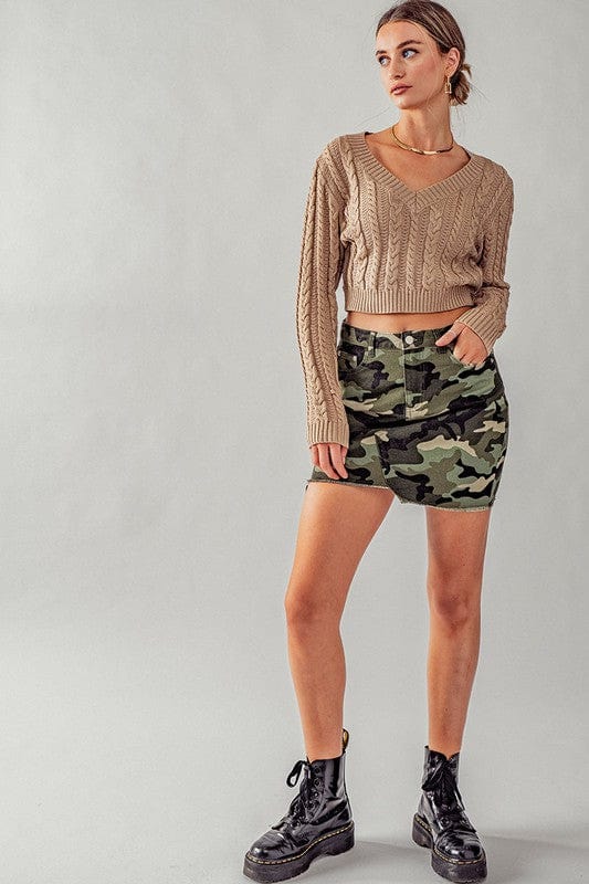 Urban Daizy Urban Daizy Camo Print Asymmetrical Hem Mini Skirt - Little Miss Muffin Children & Home