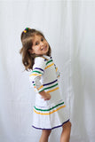 Mardi Gras Creations White Infinity Youth Dress