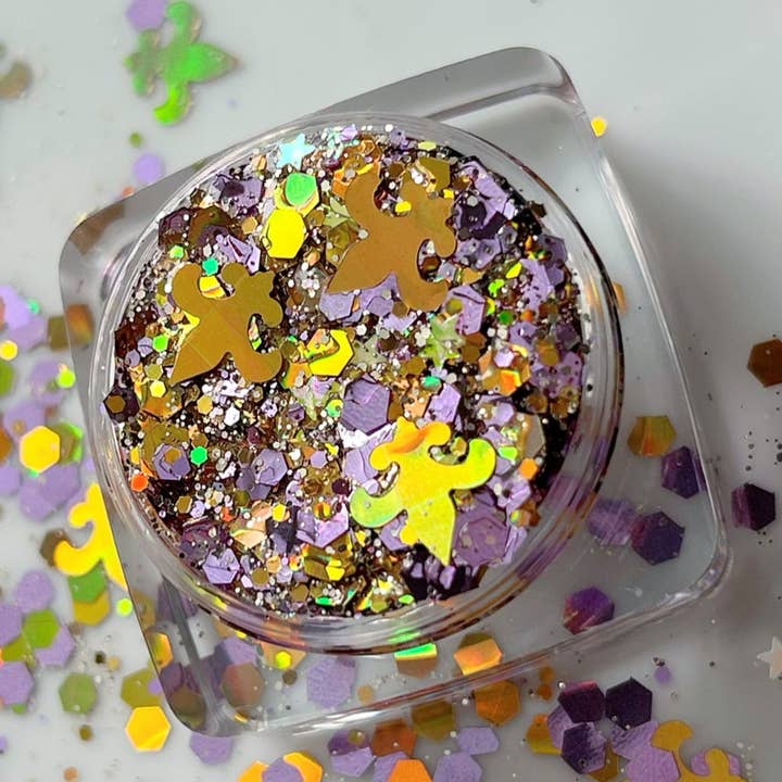 Geaux Team Face and Body Glitter