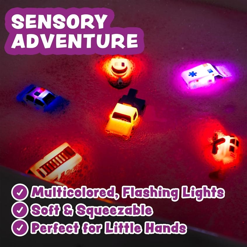 Tub Works Emergency™ Cars Light Up Bath Toys, 6 Pack - Little Miss Muffin Children & Home
