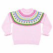 Fair Isle Ruffle Collar Sweater