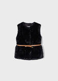 Mayoral Usa Inc Mayoral Faux Fur Belted Vest for Girl - Little Miss Muffin Children & Home
