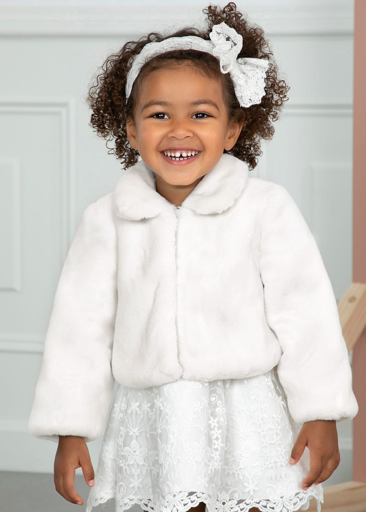Abel & Lula Abel & Lula Faux Fur Coat for Baby Girl - Little Miss Muffin Children & Home