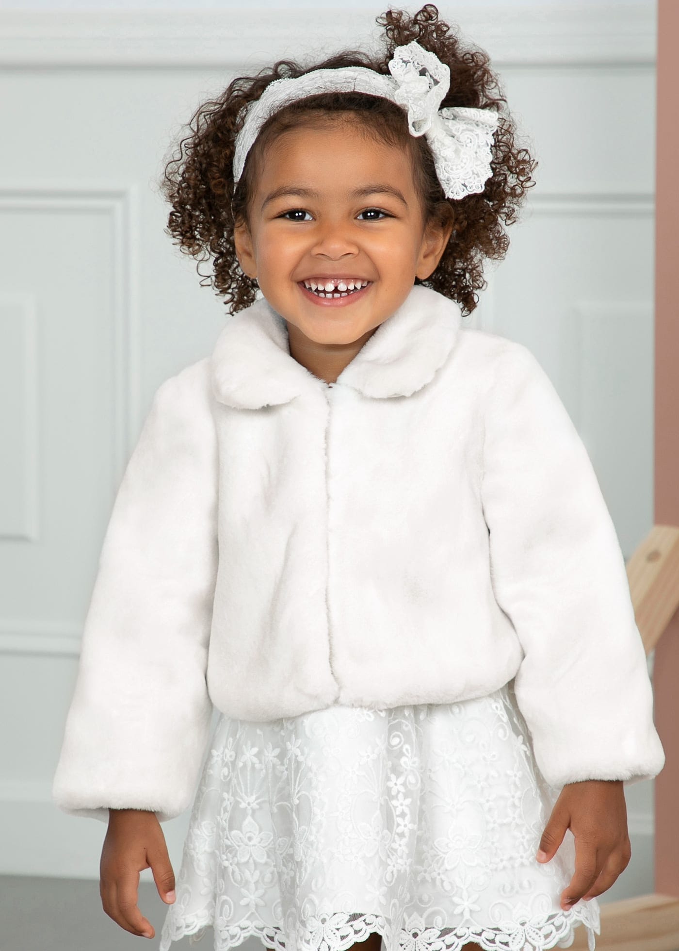 Abel & Lula Abel & Lula Faux Fur Coat for Baby Girl - Little Miss Muffin Children & Home