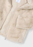 Mayoral Usa Inc Mayoral Faux Fur Hooded Coat in Sand - Little Miss Muffin Children & Home