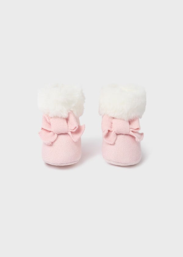 Mayoral Usa Inc Mayoral Faux Fur Knit Bootie - Little Miss Muffin Children & Home